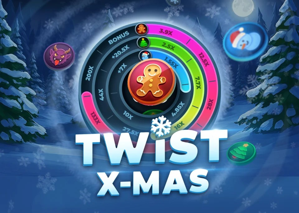 Official Casino Games logo: Twist X-mas by InOut at WinRolla Casino